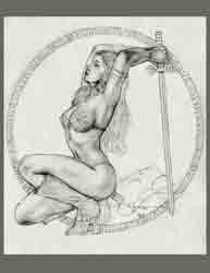 Barbarian Babe Print $5.95
